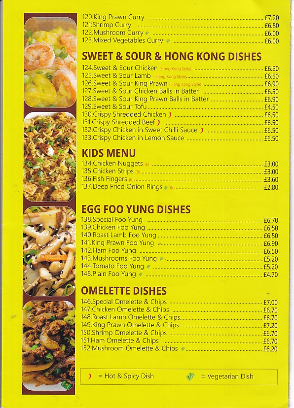 Lucky star chinese cantonese menu bridgend